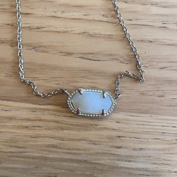 Kendra Scott Elisa necklace iridescent drusy gold - Picture 5 of 5